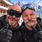 Born for the Slopes ski mask with a funny design