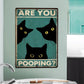 Vintage Black & White Humor Metal Sign