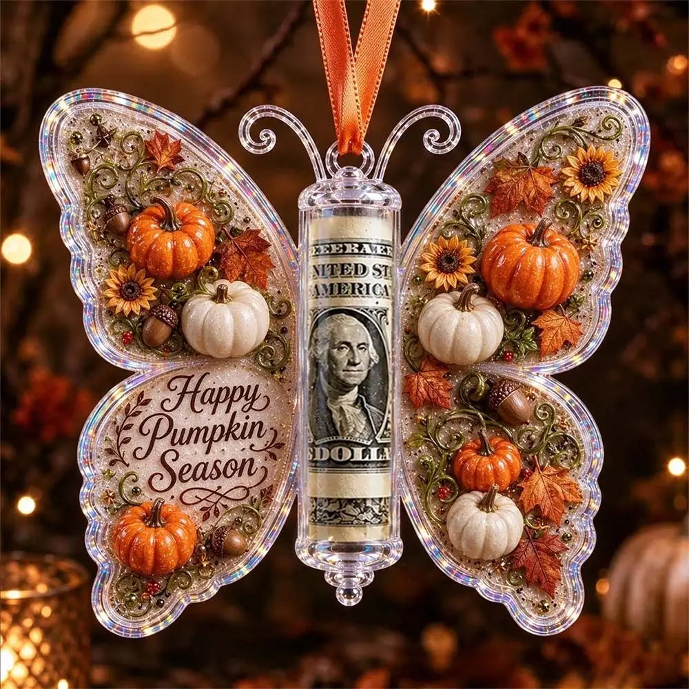 3D Butterfly Christmas Cash Gift Ornament – Money Holder Keepsake