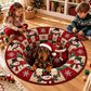 Christmas Dachshund Round Rug - C059