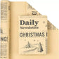 Decorative Christmas gift wrap with a seasonal pattern