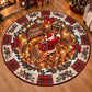Christmas Santa Round Rug - C050