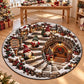 Christmas Sweet Gnome Round Rug - C063