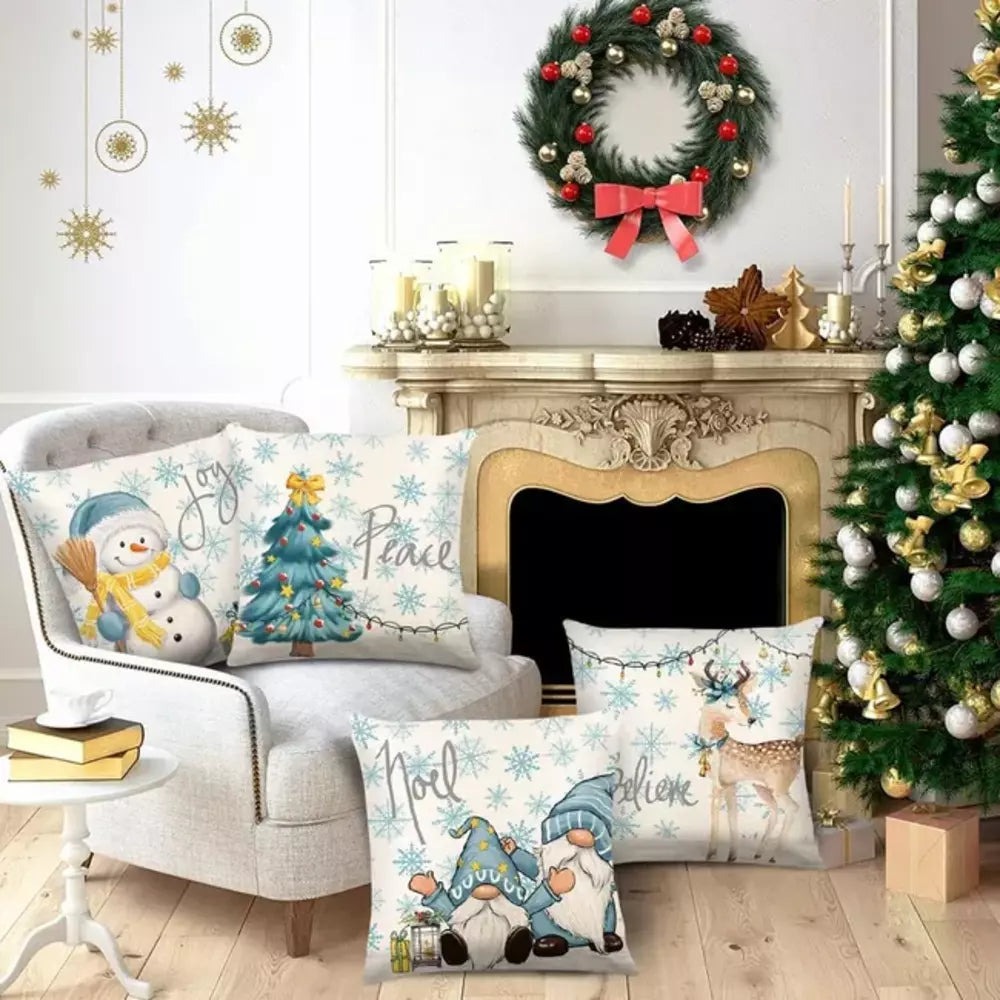 Christmas throw pillow covers for living room