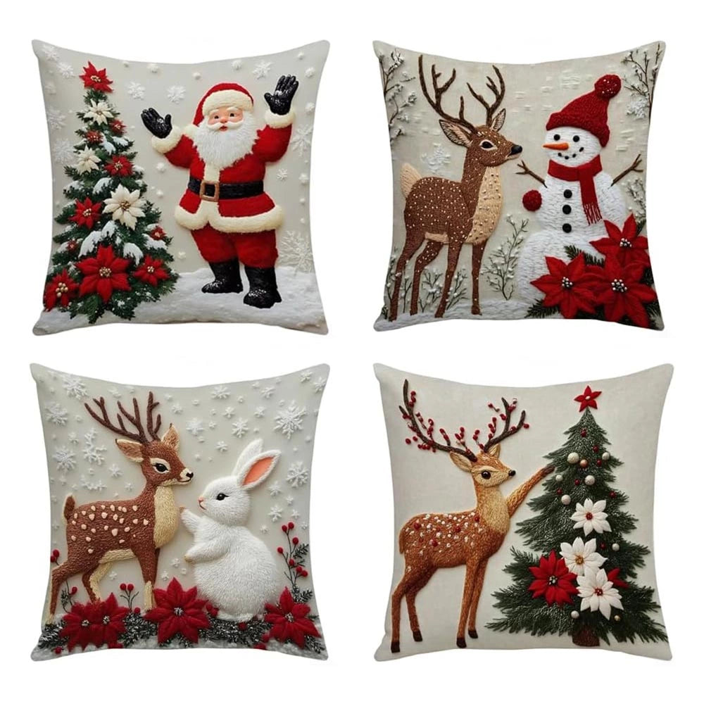 Christmas Pillow Covers For Holiday Home Decor