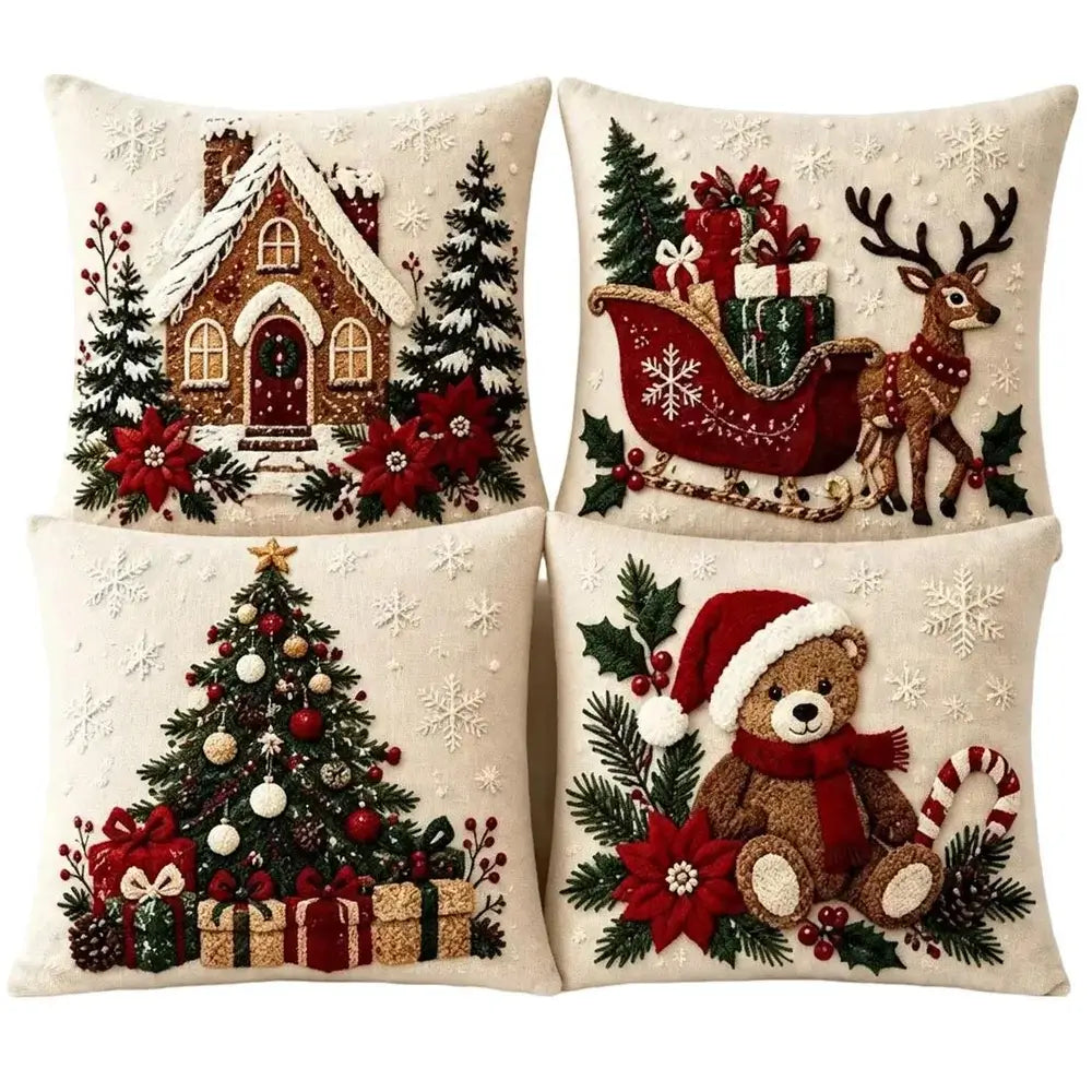 Christmas Pillow Covers For Holiday Home Decor