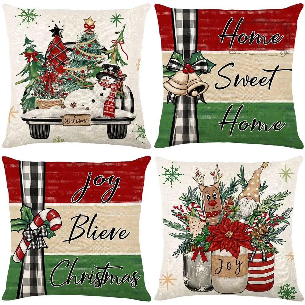 Christmas Pillow Covers For Holiday Home Decor