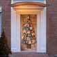 Christmas door decoration in the spindle whorl design