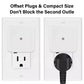 Compact plug-in LED night light fitted into a wall outlet
