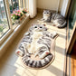Cute cat shaped area rug for playful home decor