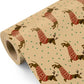 Festive wrapping paper for seasonal gift packaging