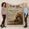 To My Son - From Dad - A932 - Premium Blanket