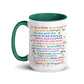 Inspirational quote mug for coffee and tea