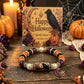 Halloween Beaded Bracelet | Witch Hat Cat Pumpkin Stretch Gift