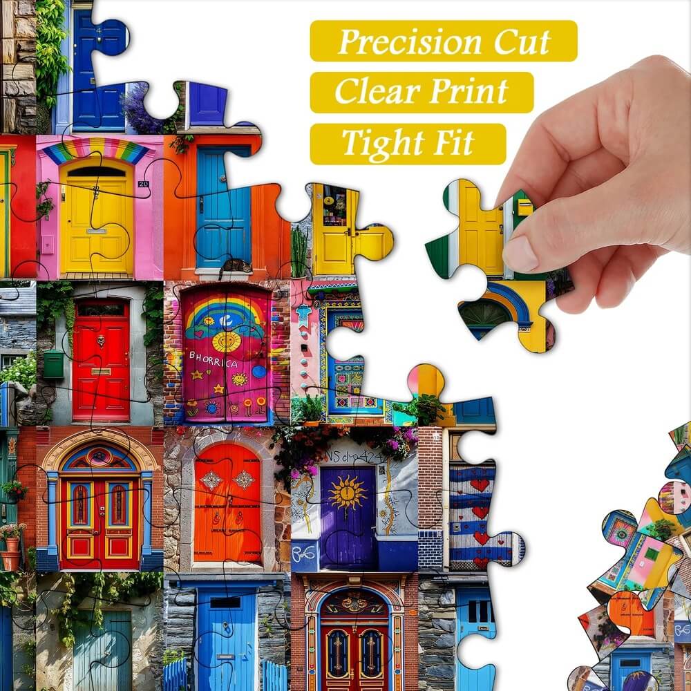 Door frame kaleidoscope puzzle 1000-Piece