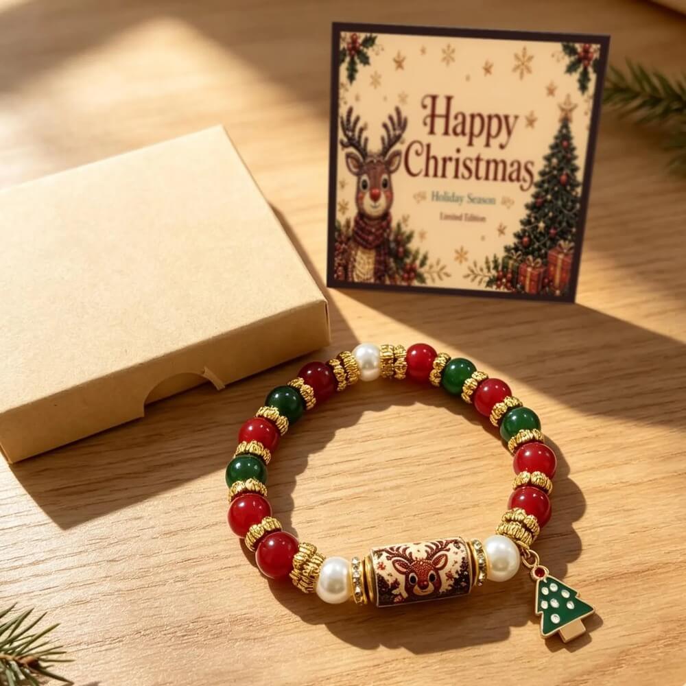 Christmas Stretch Bracelet | Holiday Jewelry for Women