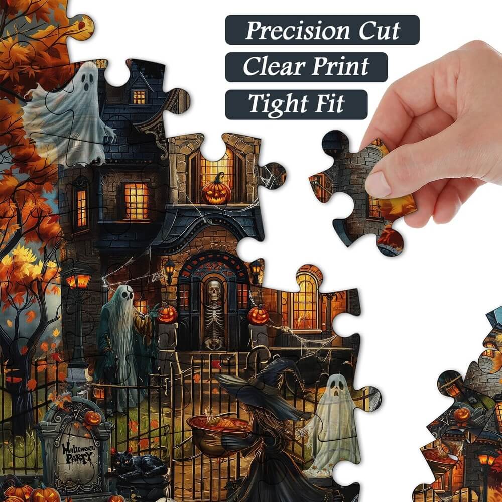 Haunted House Party Puzzle 1000-Piece