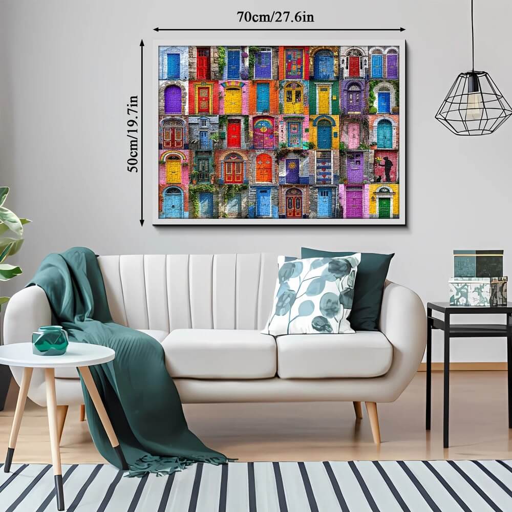 Door frame kaleidoscope puzzle 1000-Piece