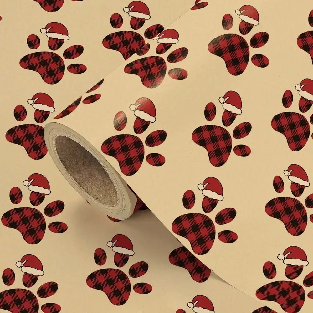 Christmas gift wrap used for festive present decoration