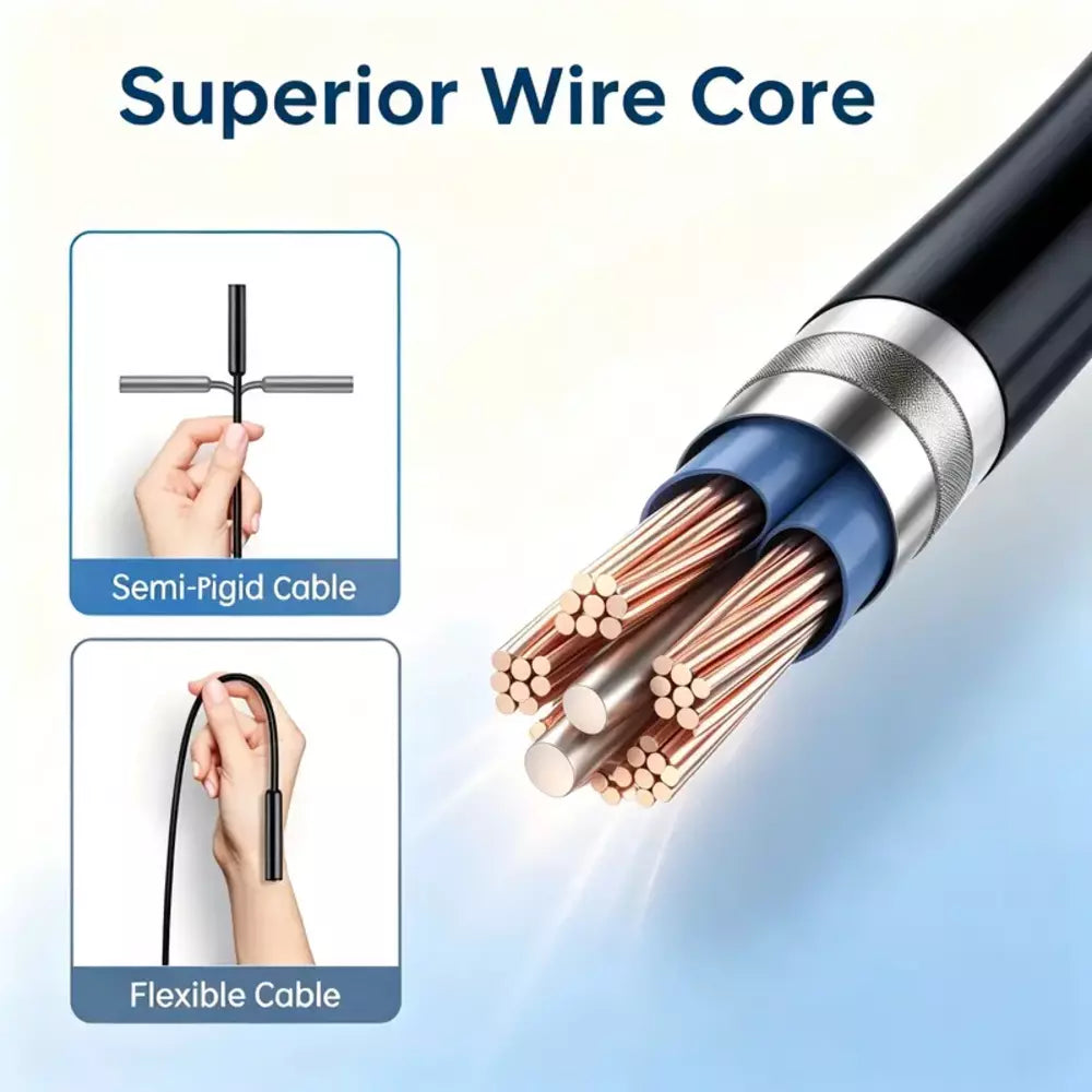 HD Borescope Inspection Camera – IP67 Waterproof Endoscope for Car & Home Repair
