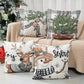 Four-piece Christmas cushion cover set for festive indoor decor