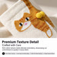 Close-up of the humorous 3D detail on the cat socks