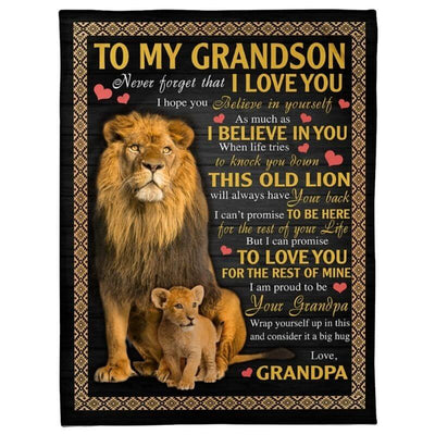 I Love You - A387 - Lion Premium Blanket