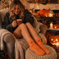 Five-pair Halloween socks set as a seasonal gift for women
