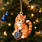 Hanukkah Cat Acrylic Ornament
