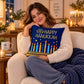 Hanukkah throw pillow cover as a thoughtful Jewish holiday gift