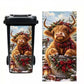 Highland cattle trash can sticker for outdoor bin decoration