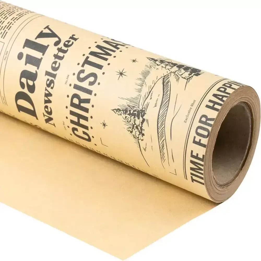 Holiday wrapping paper for gift wrapping and craft supplies