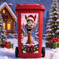 Horse trash can sticker for Christmas outdoor bin decoration