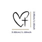 Heart & Cross Car Mirror Stickers – Car Rearview Mirror Decal
