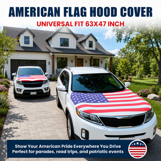 American Car Hood Flag