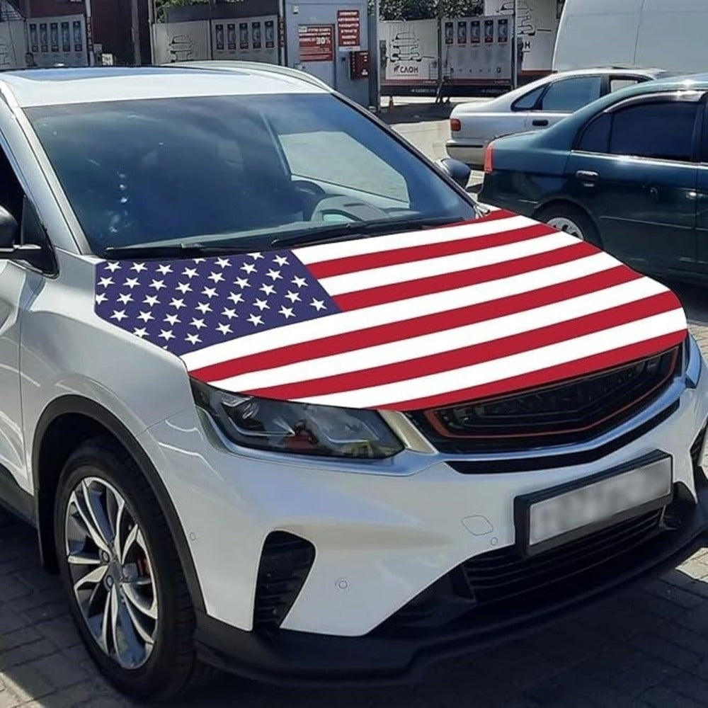 American Car Hood Flag