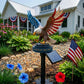 Solar Eagle Garden Light – A Glowing Tribute to American Freedom