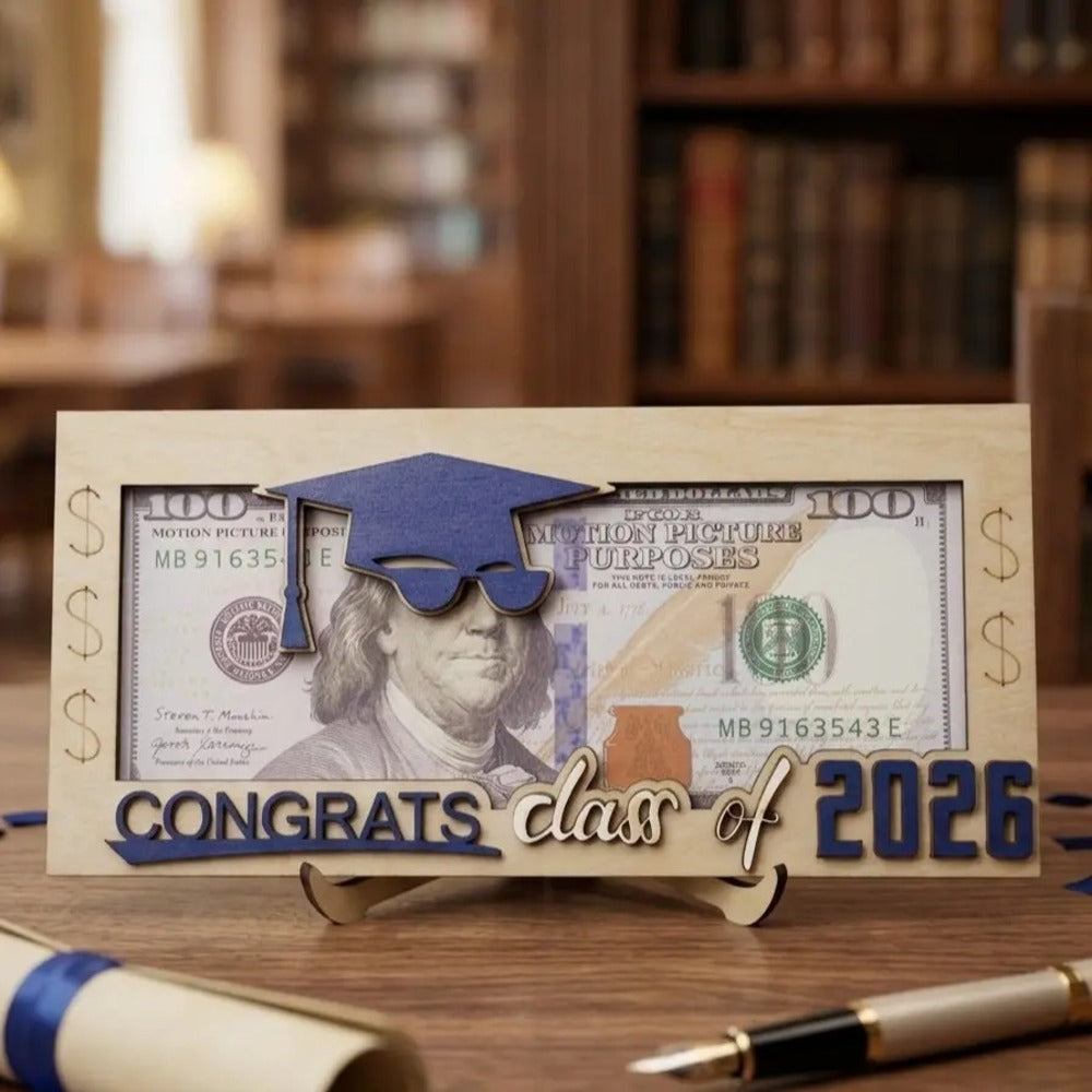 Wooden Money Holder – Unique Cash Gift Keepsake Box