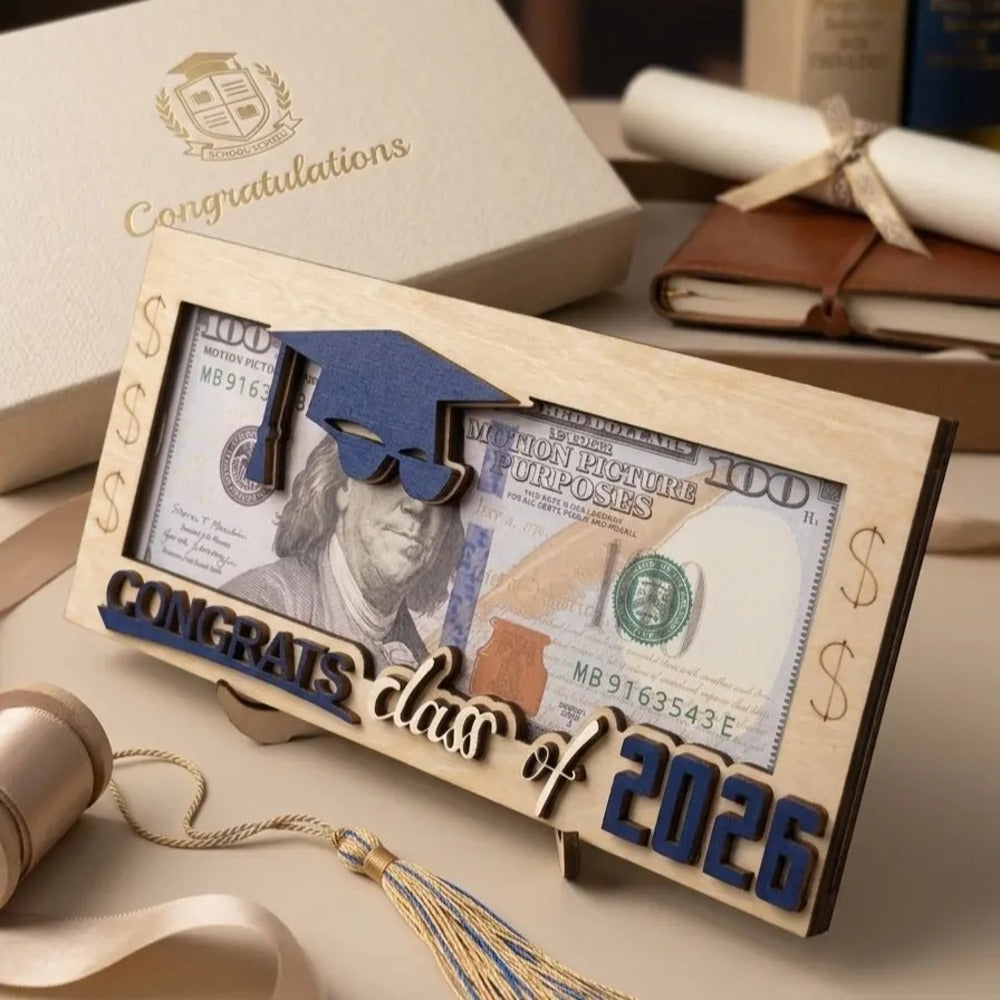 Wooden Money Holder – Unique Cash Gift Keepsake Box
