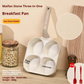Non-Stick 4-in-1 Breakfast Pan – Multi-Section Skillet for Eggs, Pancakes & Bacon