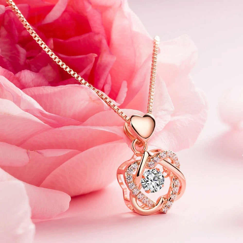 For Unbiological Daughter - We Are Forever Linked Together Love Knot Necklace
