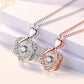 For Unbiological Daughter - We Are Forever Linked Together Love Knot Necklace