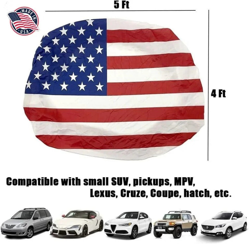 American Car Hood Flag