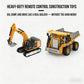 1:64 Premium Alloy Mini RC Ultimate Construction Trio Set（Three Pcs） – Forklift, Excavator & Dump Truck