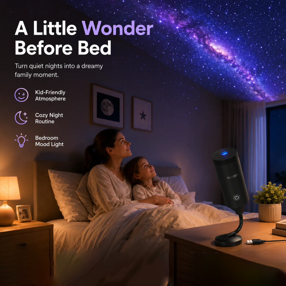 Plug-and-Play HD Star Projector