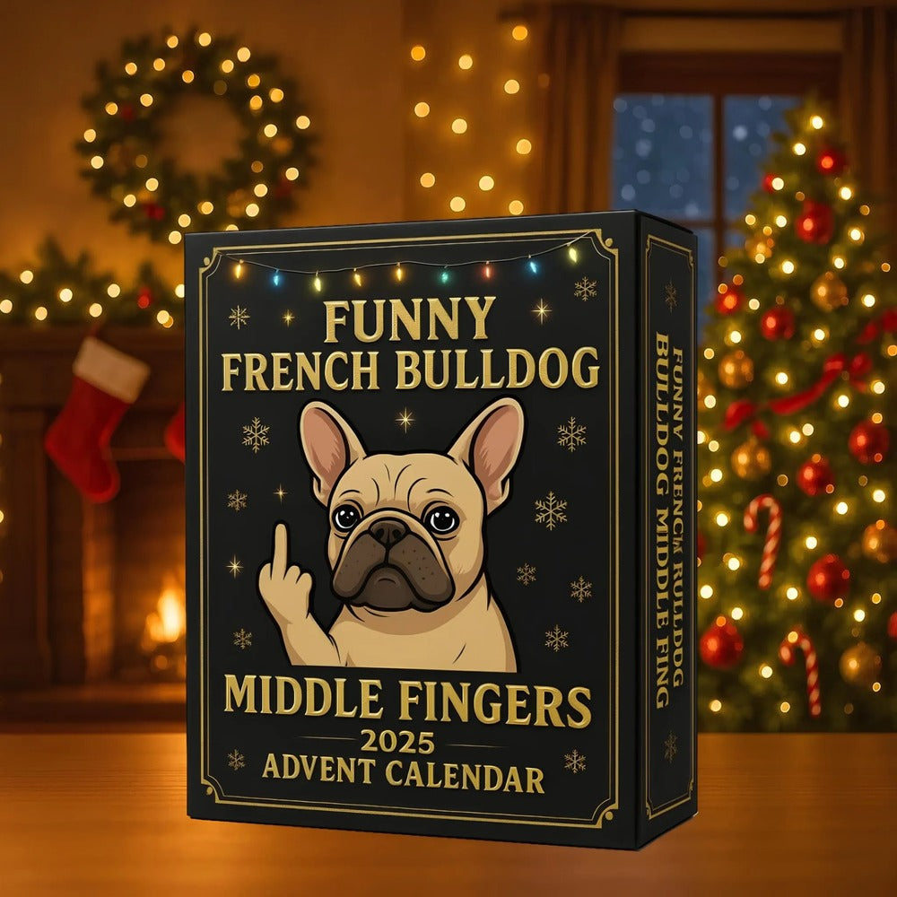 Christmas Gift--2025 Funny French Bulldog Advent Calendar