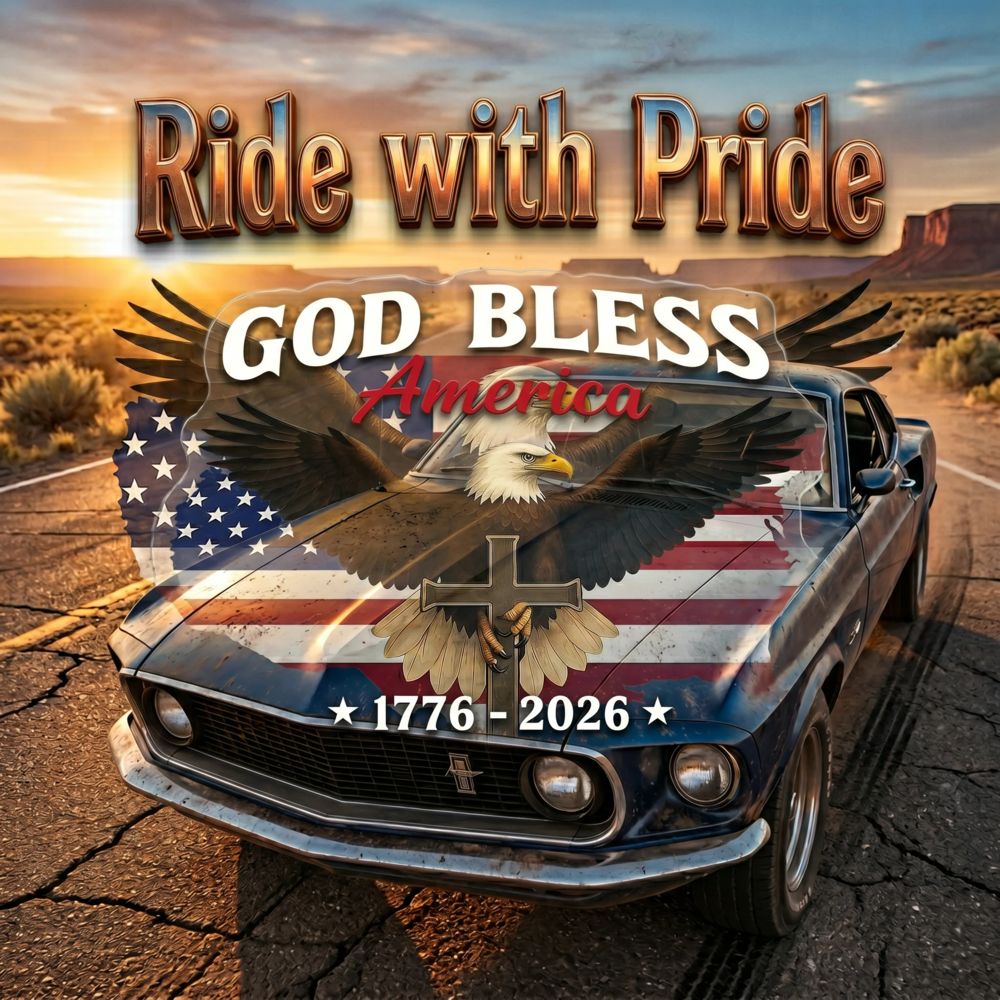 God Bless America: 2026 Semicentennial Sticker