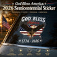 God Bless America: 2026 Semicentennial Sticker
