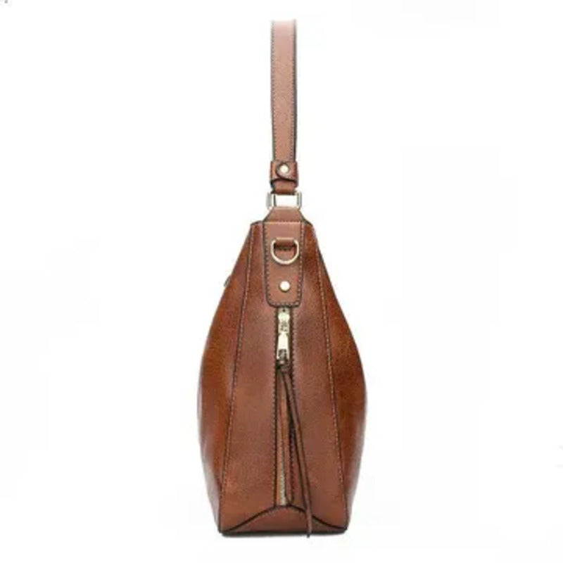 Luxury 3-Piece Leather Hobo Bag Set