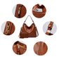 Luxury 3-Piece Leather Hobo Bag Set